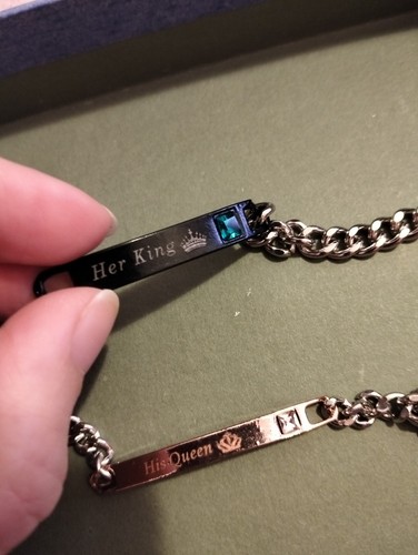 Braccialetti his queen her - his,