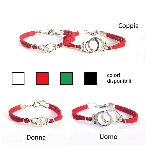 Bracciale per coppia con - bracciale,