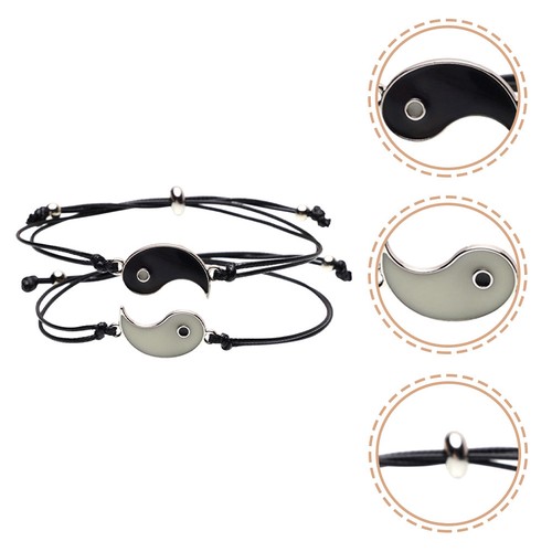 Braccialetti amicizia yin yang - yin,